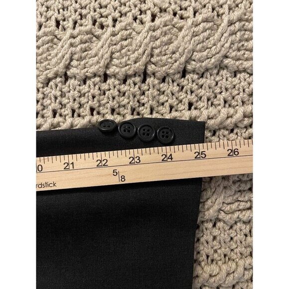 Brooks Brothers 3 Button 346 Mens Wool Stretch Blazer Jacket Size 46M Black - Picture 10 of 16